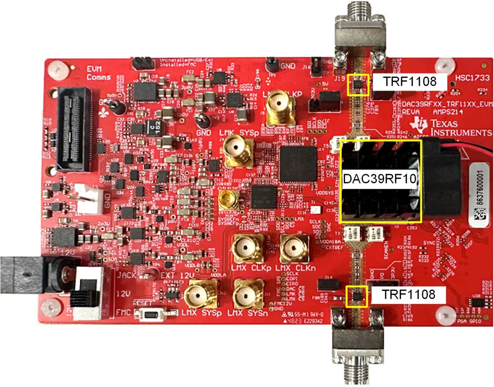  TRF1108 DAC39RF10 평가 모듈(TRF1108-DAC39RFEVM)