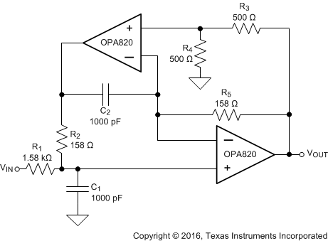 OPA820 ai_bandpass-filter_sbos303.gif