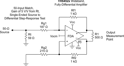 THS4521 THS4522 THS4524 DC_Coupled_Single_Ended_to_Diff.gif