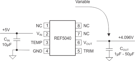 REF5020-EP REF5025-EP REF5040-EP REF5050-EP REF5040_Load_Capacitance_SBOS471.gif