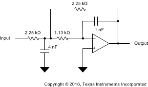 OPA322 OPA322S OPA2322 OPA2322S OPA4322 OPA4322S Low_Pass_Filter_SBOS538.gif