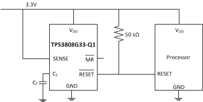 TPS3808G01-Q1 TPS3808G12-Q1 TPS3808G125-Q1 TPS3808G15-Q1 TPS3808G18-Q1 TPS3808G30-Q1 TPS3808G33-Q1 TPS3808G50-Q1 Typical_Application_1_sbvs085.gif