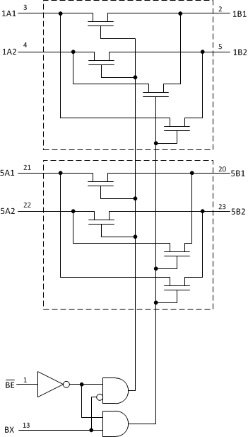 SN74CBT3383 SN54CBT3383 SCDS003logicdiag.gif