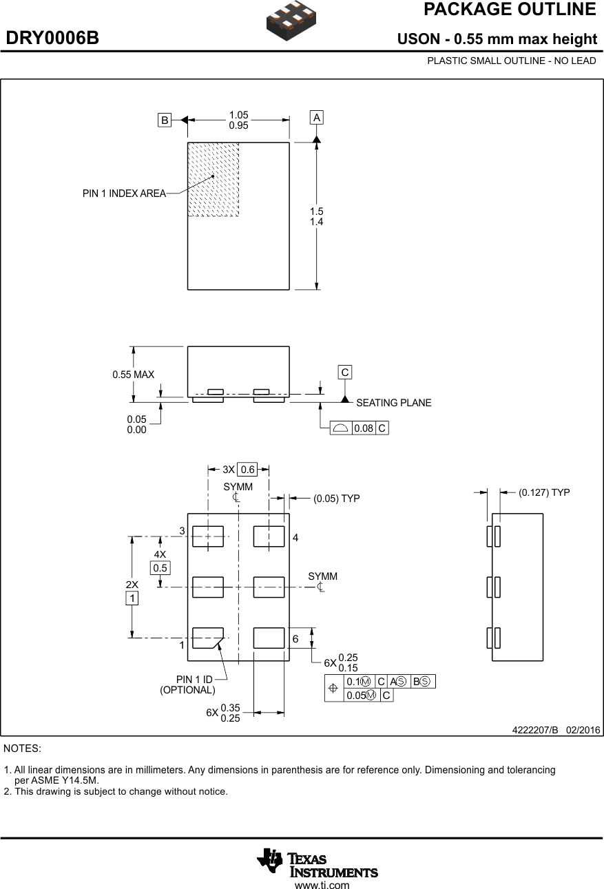 SN74LVC2GU04-Q1 DRY0006B_4222207_Page_01.gif