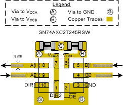 SN74AXC2T245-Q1 RSW_Layout.gif