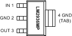 LM2936Q-Q1 Pin Diagram
                                                (SOT-223
                                        Package)