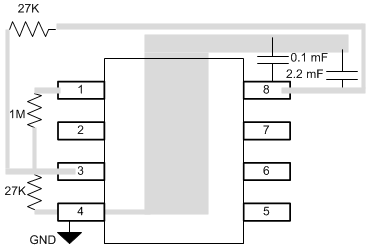 TLC3702-Q1 TLC3702_Layout.gif