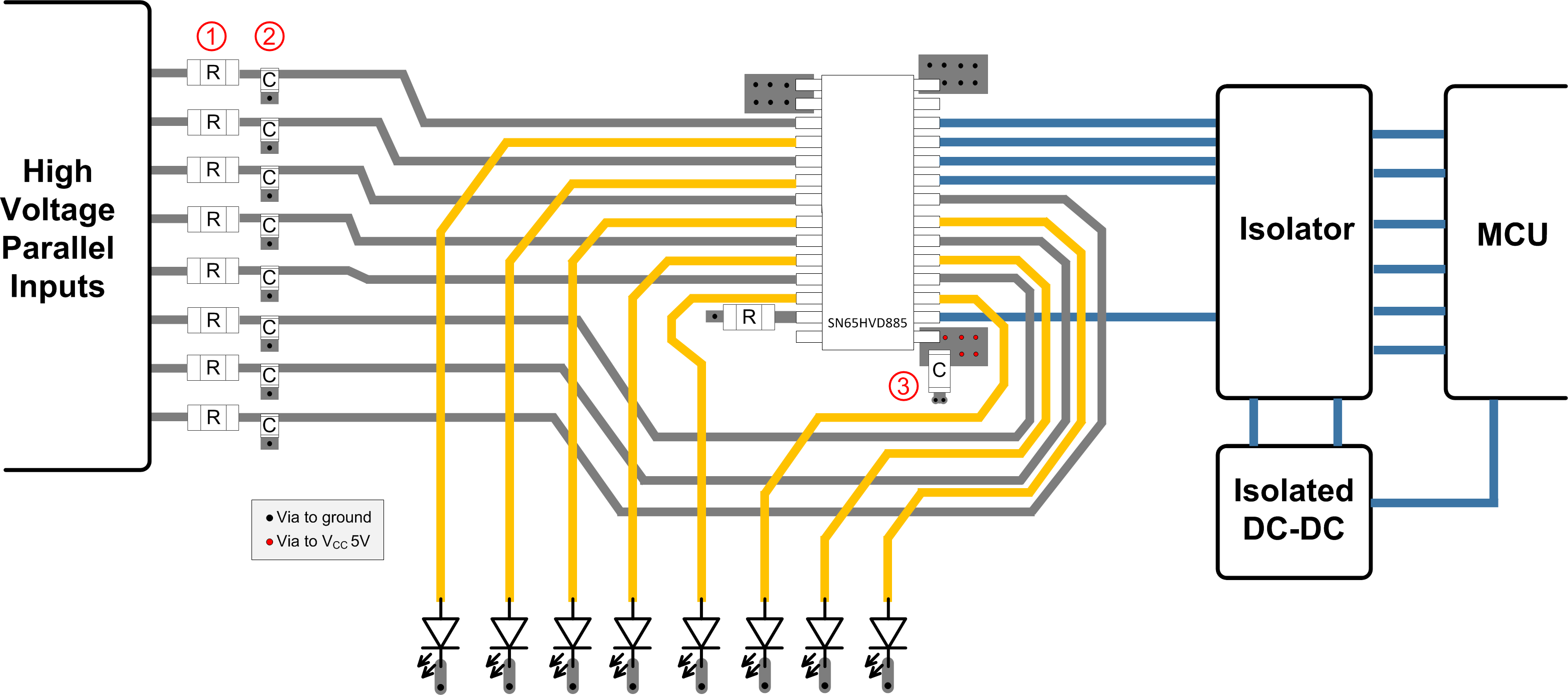 SN65HVS885 layout_example_slas638.gif