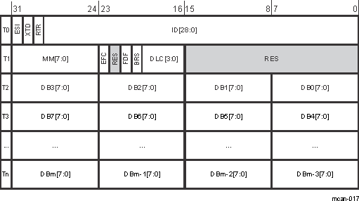  Tx Buffer Element
                    Structure