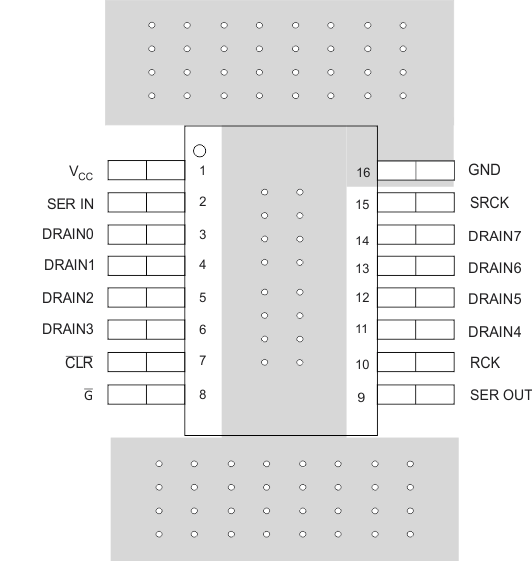 TLC6C598-Q1 Layout_SLIS142.gif