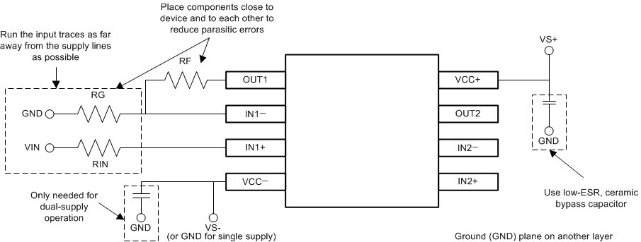 LT1013 LT1013D LT1013M LT1013AM layout_SLOS018.gif