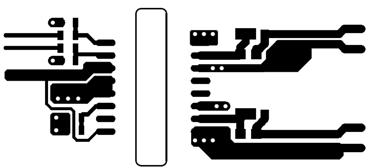 UCC21520-Q1 Top Layer
            Traces and Copper