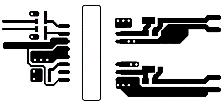 UCC21540 UCC21540A UCC21541 UCC21542 Top Layer Traces and Copper