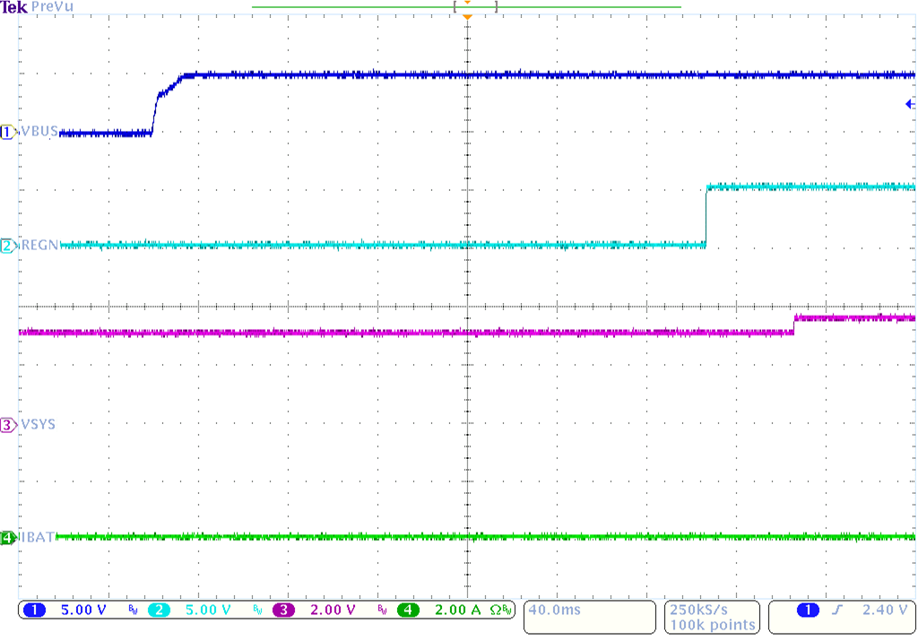 BQ25618 BQ25619 Power Up with Charge Disabled