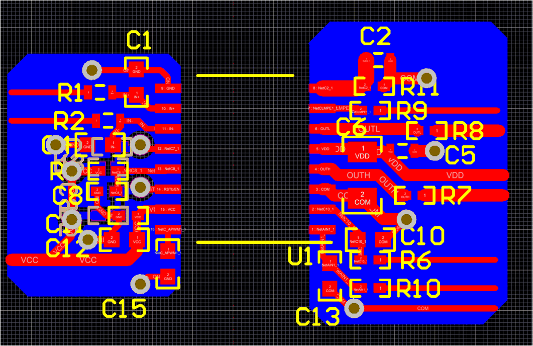 UCC21755-Q1 Layout Example