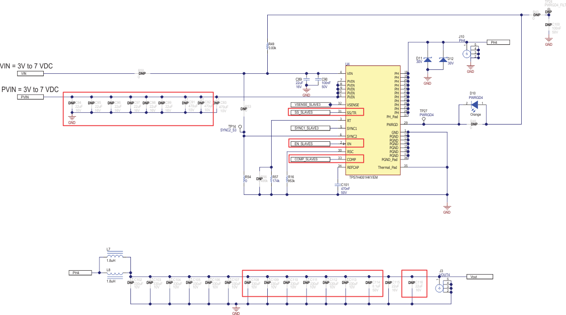 TPS7H4001QEVM-CVAL TPS7H4001-SP tps7h4001qevm-cval-schematic-04-slave3-pol4-at-u4-slvaet6.gif