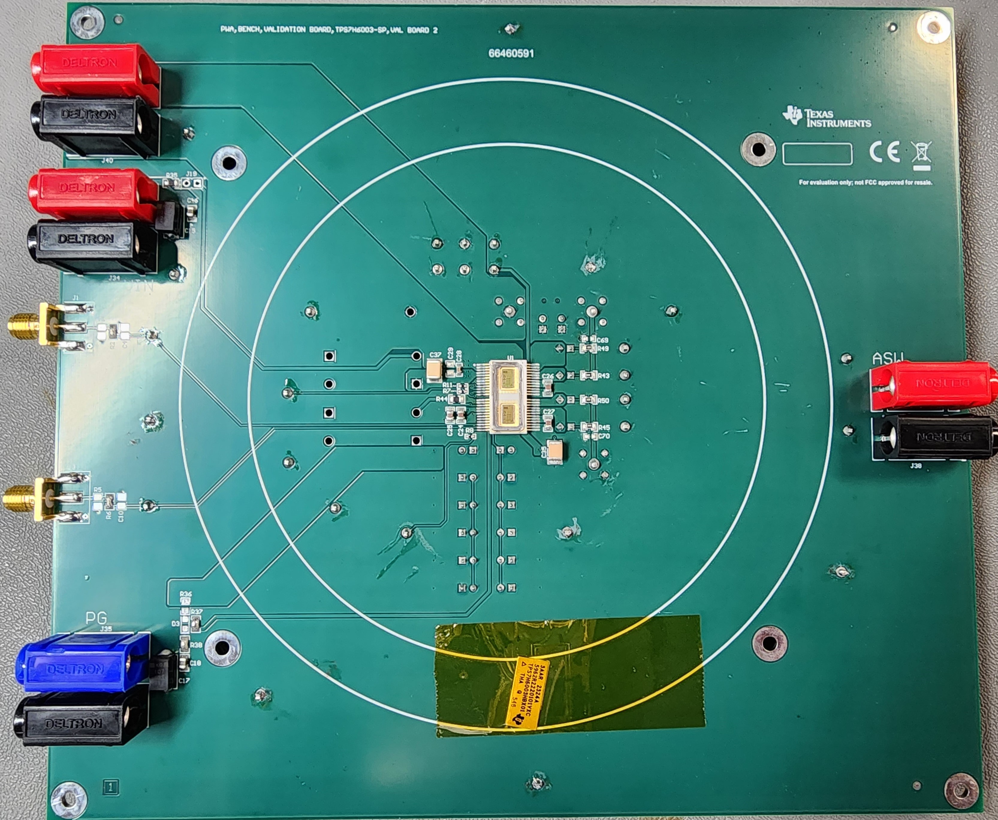 TPS7H6003-SP TPS7H60X3-SP EVM Top View