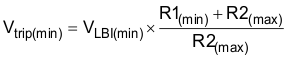 TPS60140 TPS60141 Eq3_Vtripmin_slvs273.gif