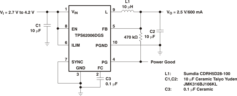 TPS62000 TPS62001 TPS62002 TPS62003 TPS62004 TPS62005 TPS62006 TPS62007 TPS62008 cir_caps_lvs294.gif