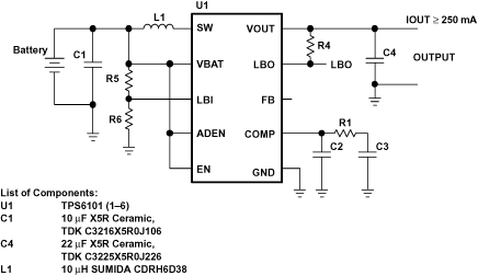 TPS61010 TPS61011 TPS61012 TPS61013 TPS61014 TPS61015 TPS61016 ai_250mmcir_LVS314.gif