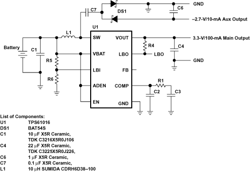 TPS61010 TPS61011 TPS61012 TPS61013 TPS61014 TPS61015 TPS61016 ai_psnegVO_LVS314.gif