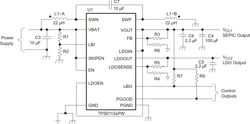 TPS61130 TPS61131 TPS61132 ai_adj_VOcir_LVS431.gif