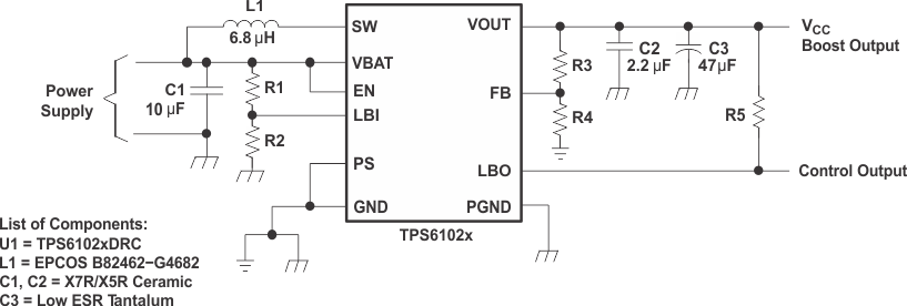 TPS61020 TPS61024 TPS61025 TPS61026 TPS61027 TPS61028 TPS61029 pmi_schem_lvs451.gif