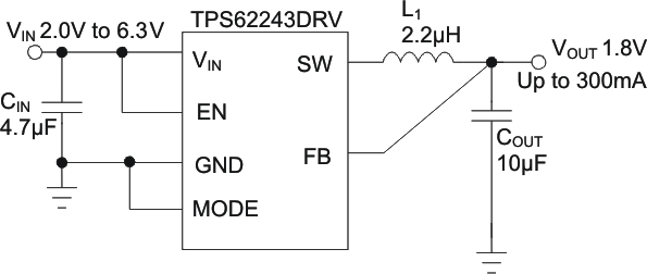 TPS62240 TPS62242 TPS62243 typ_sch_lvs762.gif