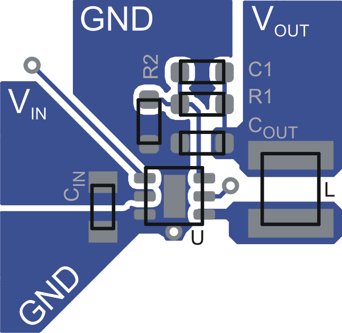 TPS62260 TPS62261 TPS62262 TPS62263 layout_lvs762.gif