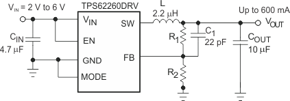 TPS62260 TPS62261 TPS62262 TPS62263 typ_sch_lvs763.gif