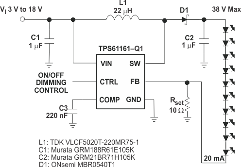 TPS61160 TPS61161 typ_app_lvs791.gif