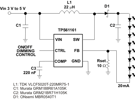 TPS61160 TPS61161 wht_led_lvs791.gif