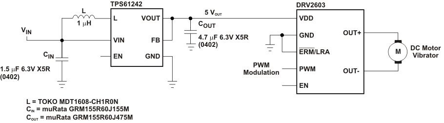 TPS61240 TPS61241 drv2603_61242_cir_lvs806.gif