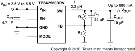 TPS62560 TPS62561 TPS62562 front_typ_app_lvs815.gif