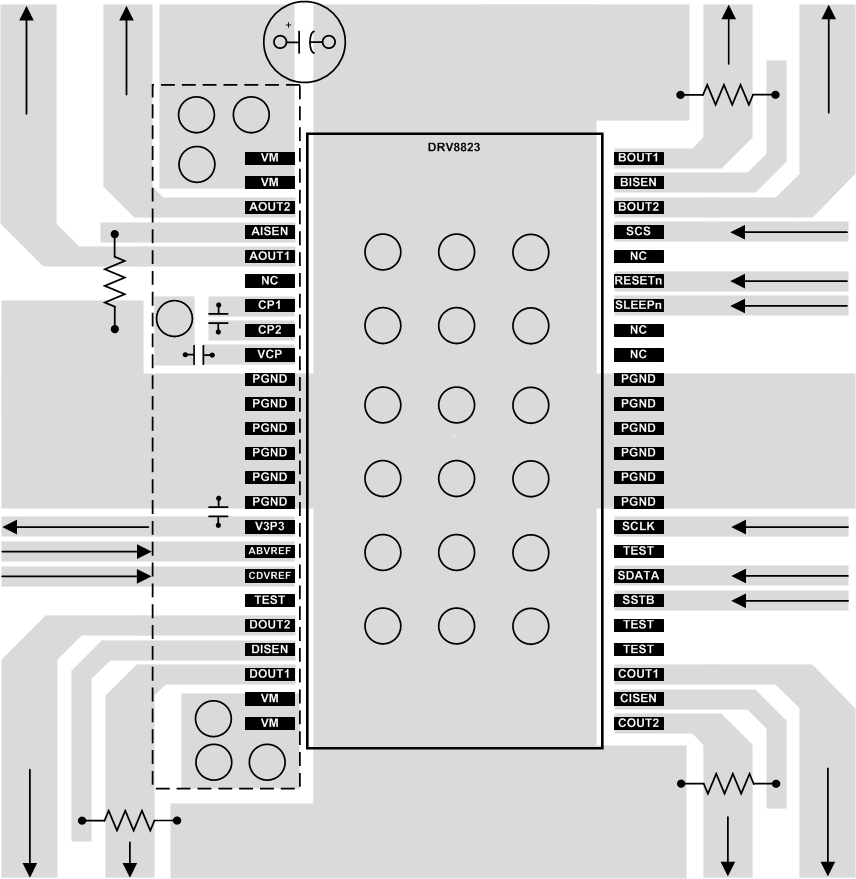 DRV8823 layout_slvs913.gif