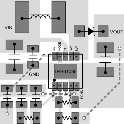 TPS61086 SLVSA05_layout.gif