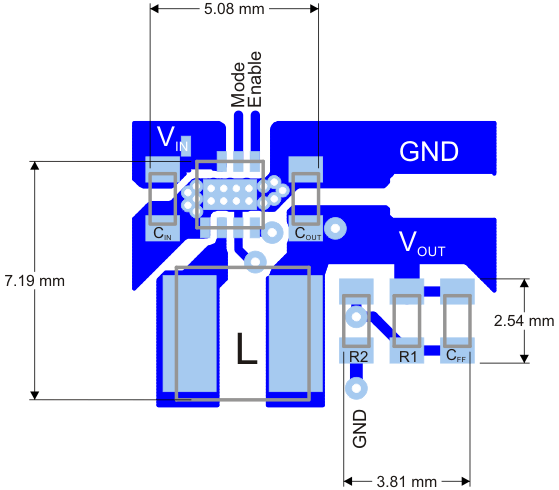 TPS62060 TPS62061 TPS62063 no_PG_layout_lvsa95.gif