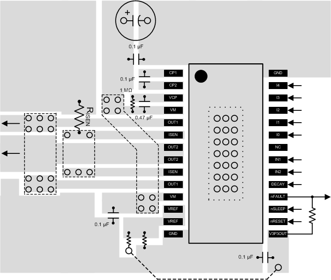 DRV8842 layout_SLVSAB8.gif