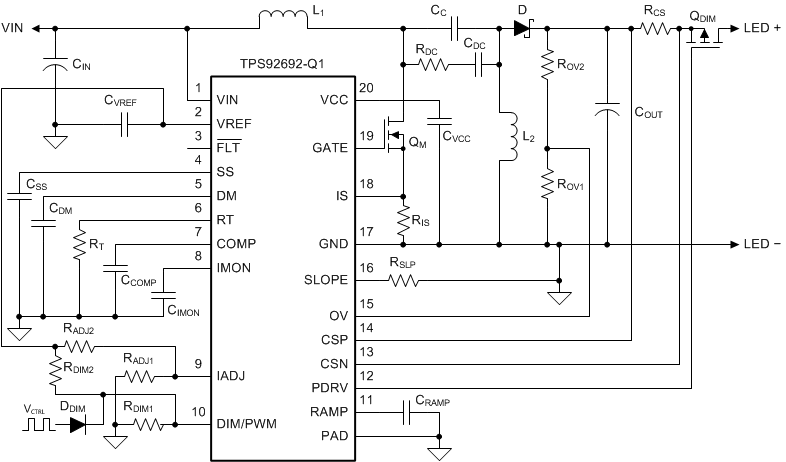 TPS92692 TPS92692-Q1 SEPIC_SLVSDD9.gif