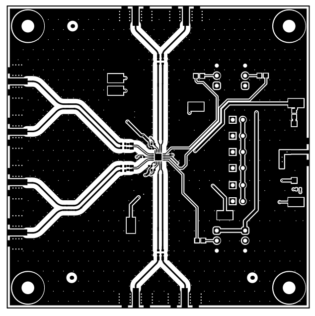 LMKDB1102EVM, LMKDB1202EVM Top Layer (CLKIN / CLKOUT
          Signals)