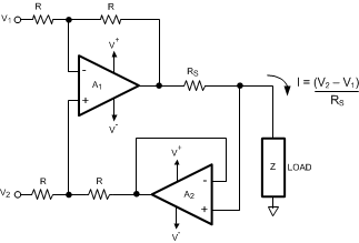 LMP7704-SP Typical LMP7704-SP Application
                    Diagram