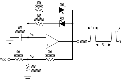 TLV4H290-SEP TLV4H390-SEP Adjustable Pulse Width Generator