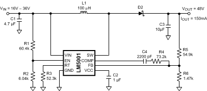 LM5001 LM5001-Q1 20215715.gif