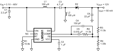 LM5001 LM5001-Q1 20215717.gif