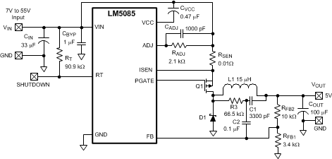 LM5085 LM5085-Q1 30057742.gif