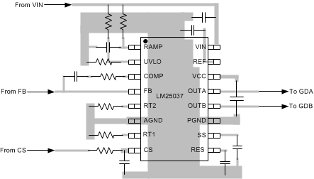 LM25037 LM25037-Q1 LM25037_layout.gif