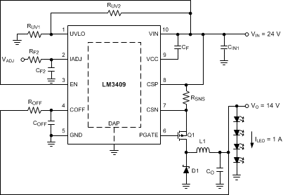 LM3409 LM3409-Q1 LM3409HV LM3409HV-Q1 30085619.gif