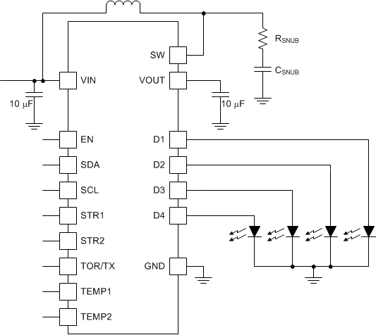 LM3645 Simplified Application