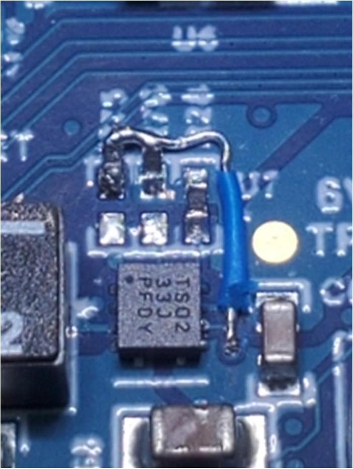 F29H85X-SOM-EVM Completed Modification for
                    Power-Up Advisory