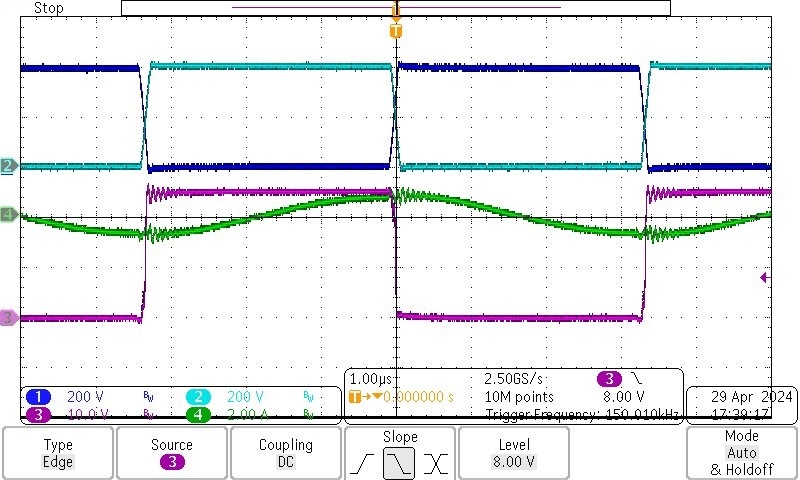 PMP41037 800VIN, Forward Operating With 0A Load